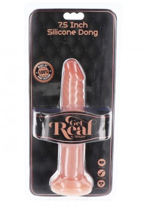 Get Real Silicone Dong 7.5 Inch Light Skin