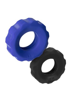 Cog 2-size Cockrings Blue | HunkyJunk