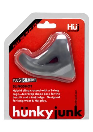 Slingshot Teardrop Cocksling Grey | HunkyJunk