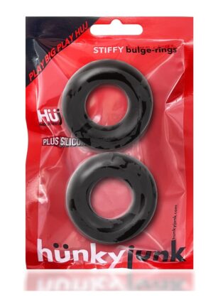 Stiffy 2-Pack Bulge Cockrings Black